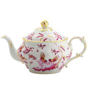 Ginori Oro Di Doccia Magenta Teapot w/Cover - 30 oz.